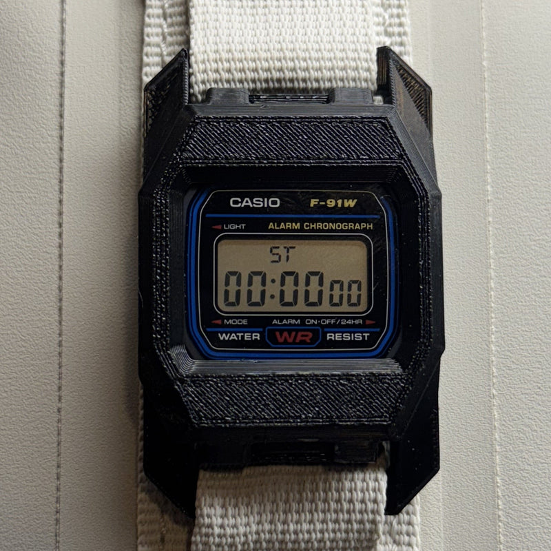 F91 Molle Case — MOLLE Watch Mount for Casio F-91W