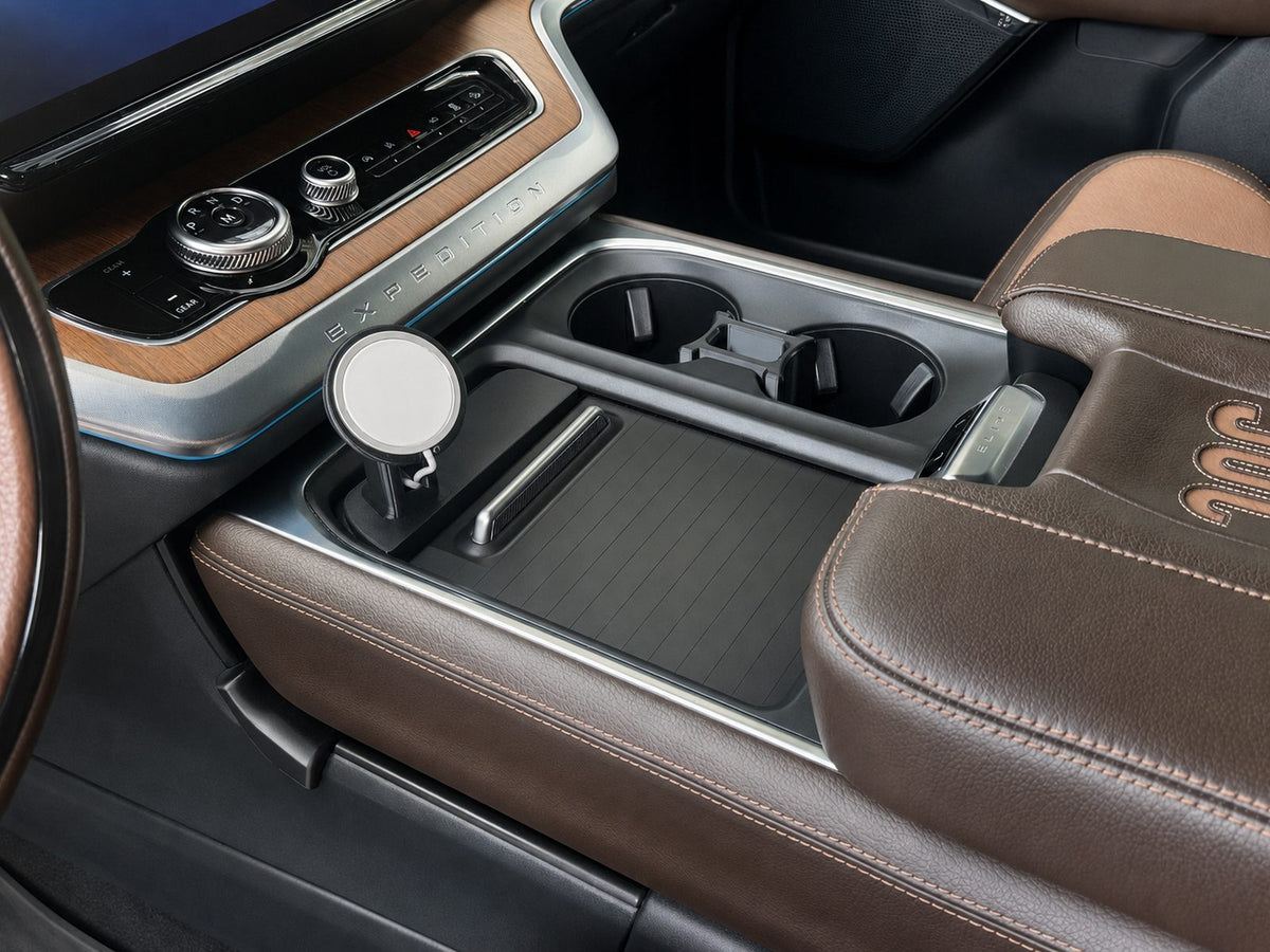 MagSnap, Wedge and Saddle installed in a 2025+ Ford Expedition center console